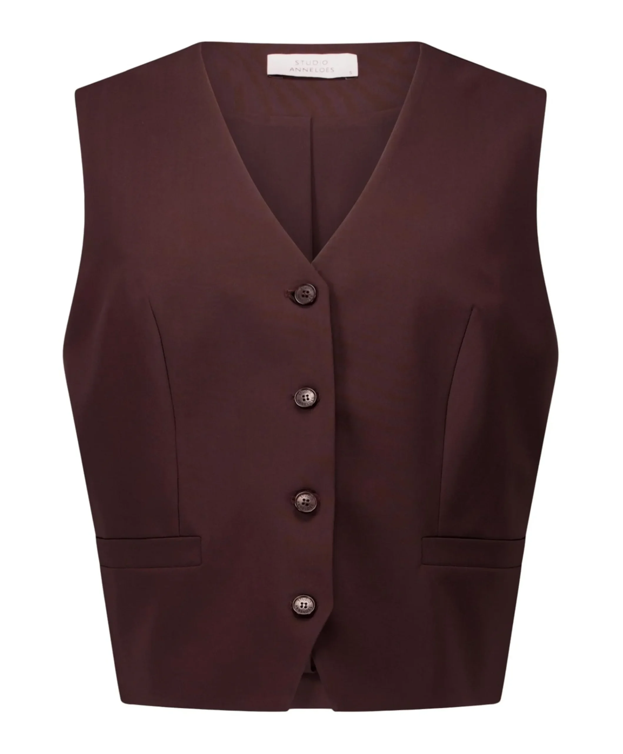 Dames gilet bruin