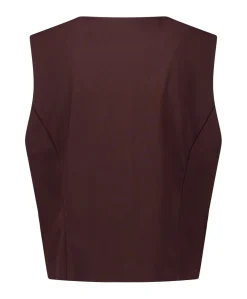 Dames gilet bruin