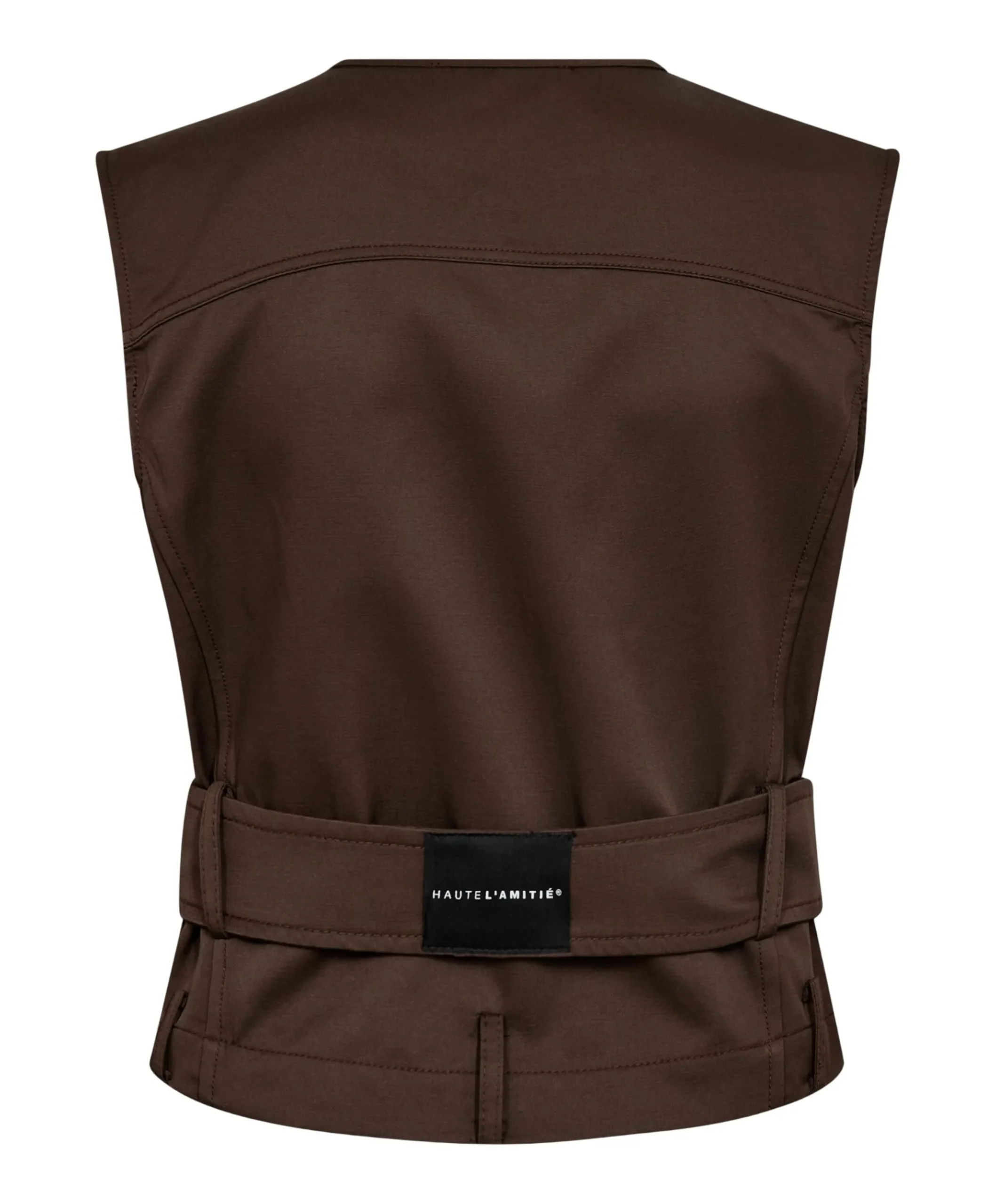 Dames gilet bruin
