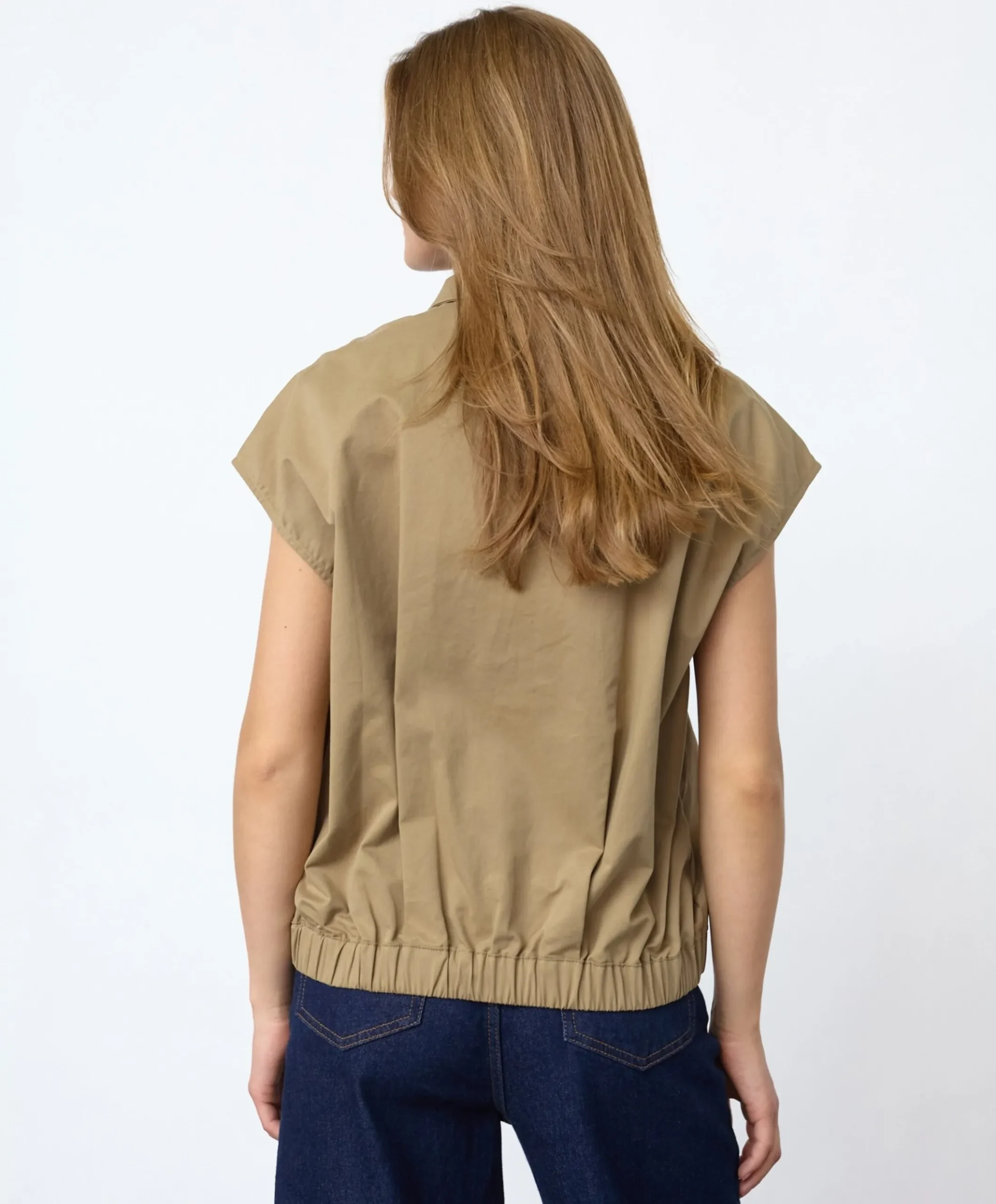 Dames gilet ecru
