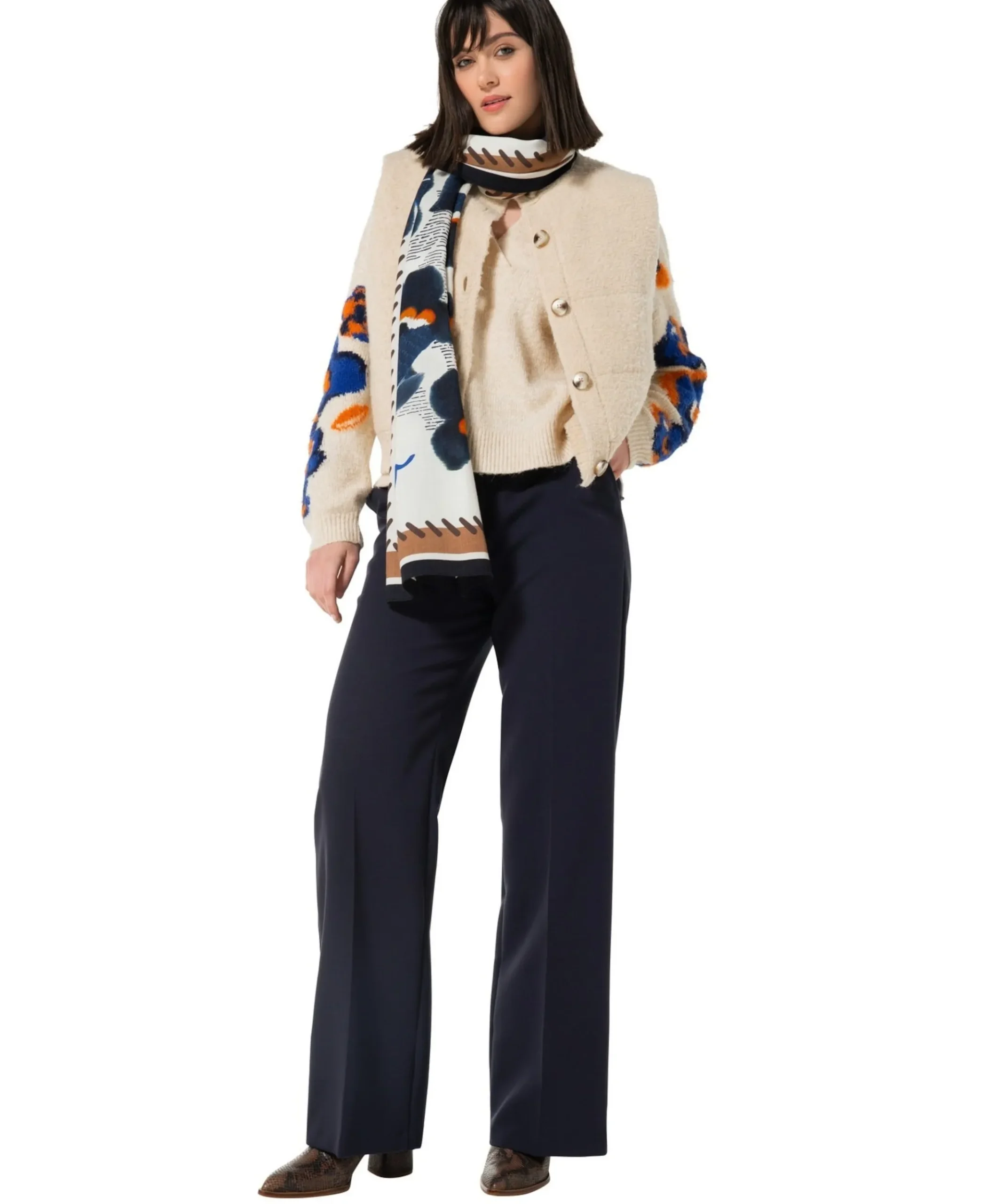 Dames gilet ecru