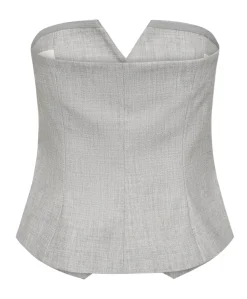 Dames gilet grijs