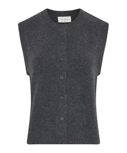 Dames gilet grijs