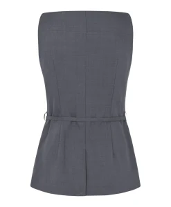 Dames gilet grijs