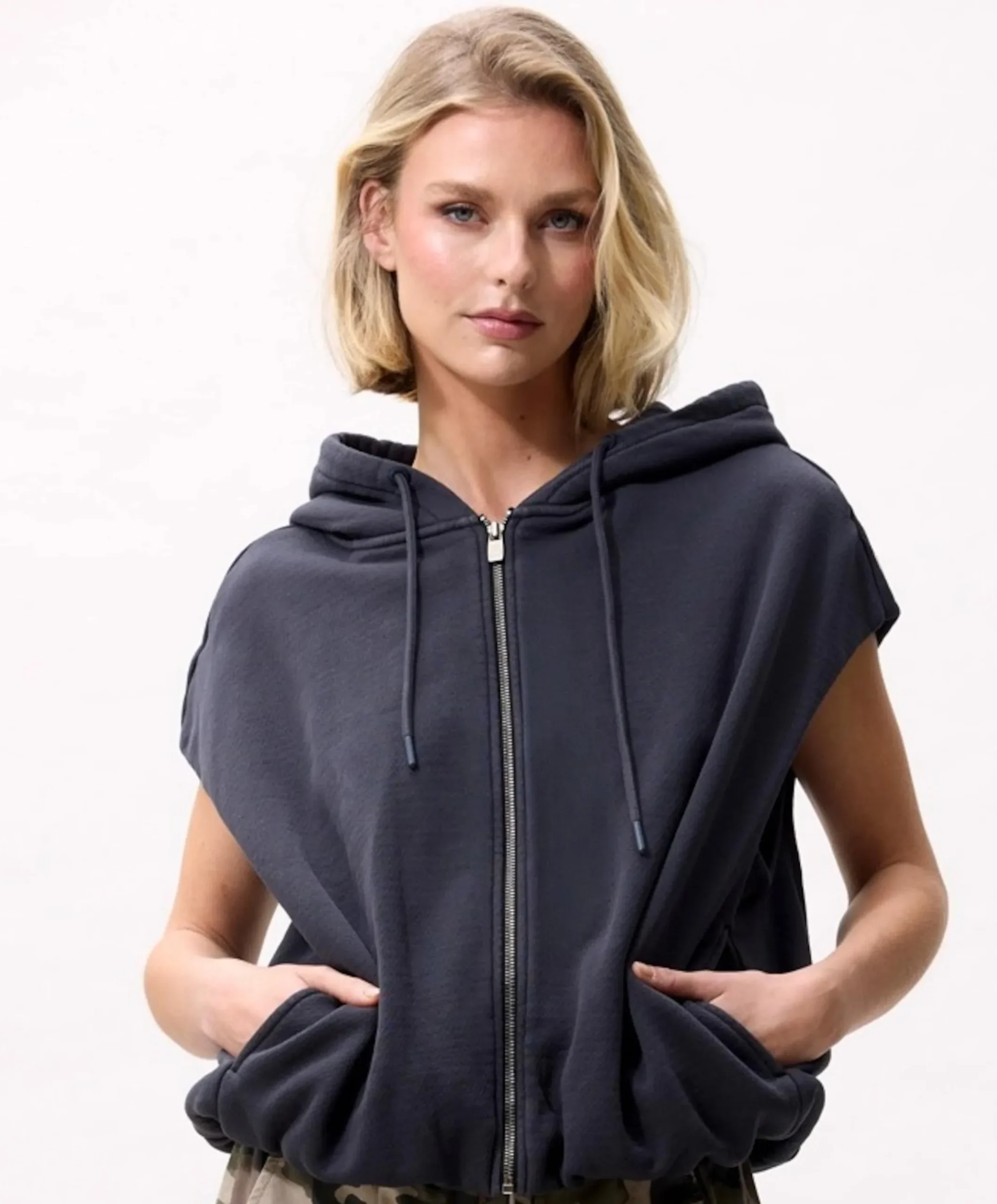 Dames gilet grijs