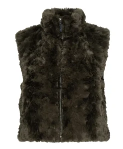 Dames gilet groen