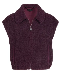 Dames gilet paars
