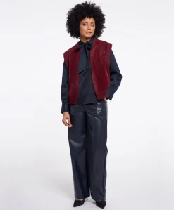 Dames gilet rood