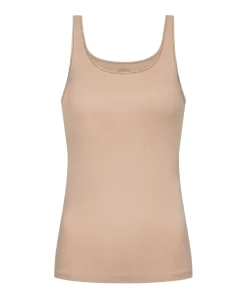 Dames hemd beige