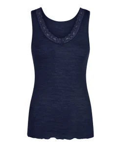 Dames hemd blauw