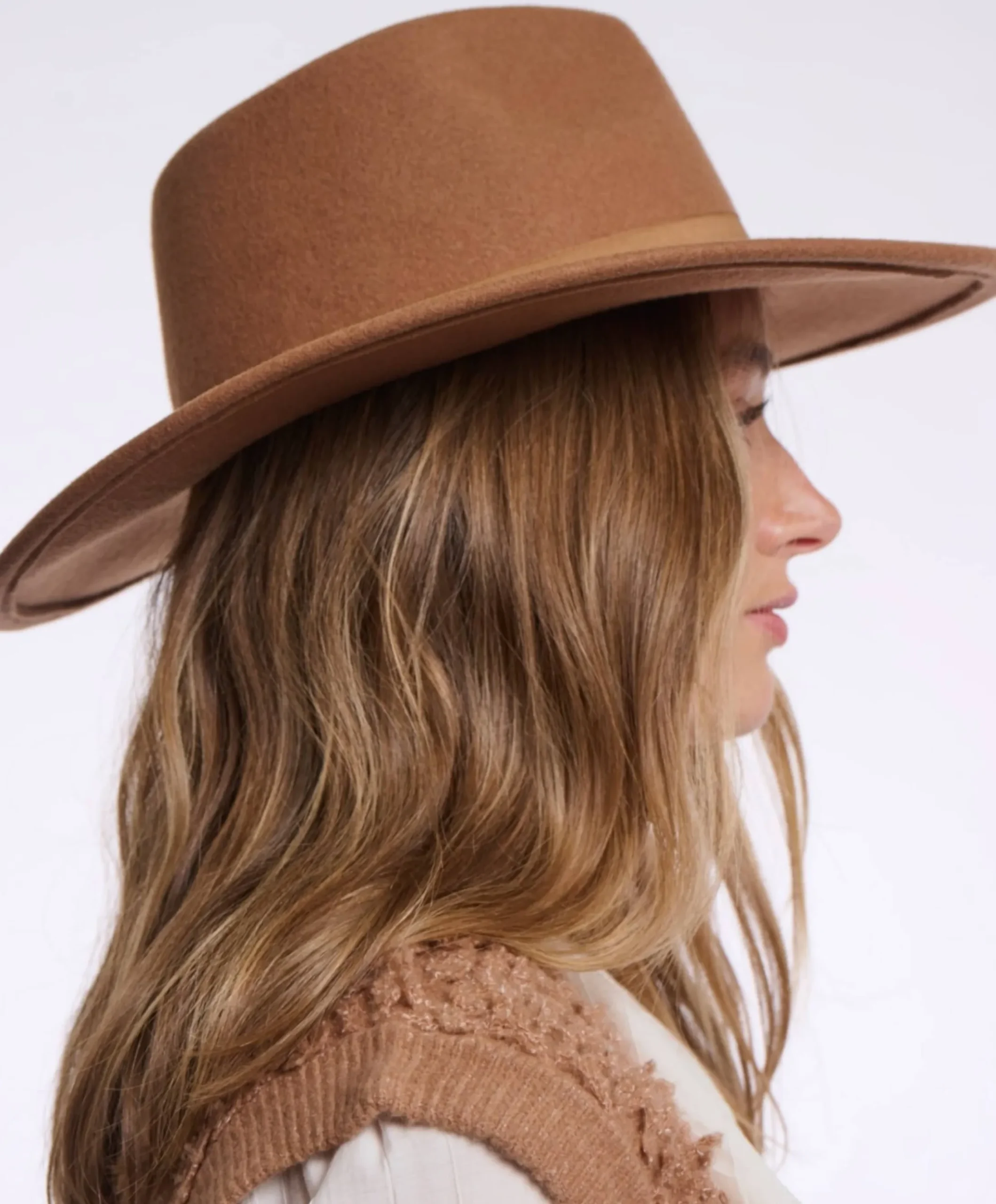 Dames hoed beige