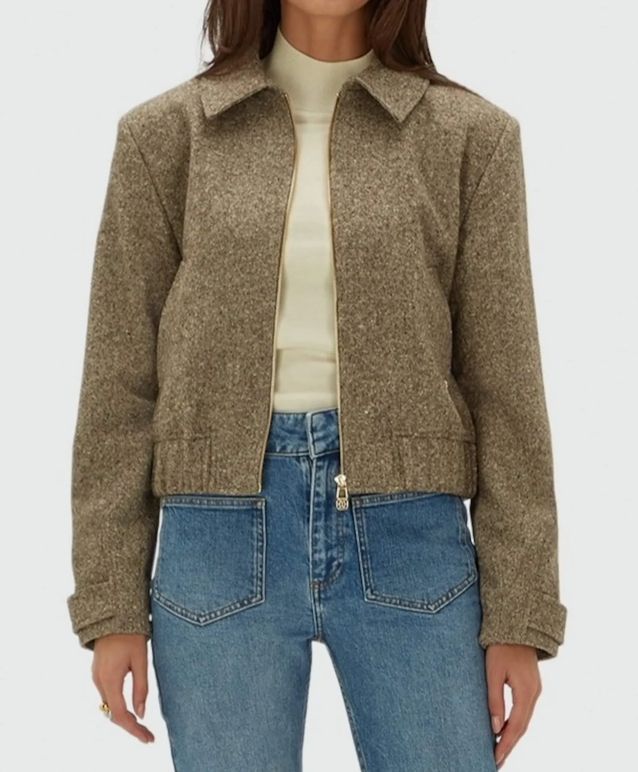 Dames jas beige