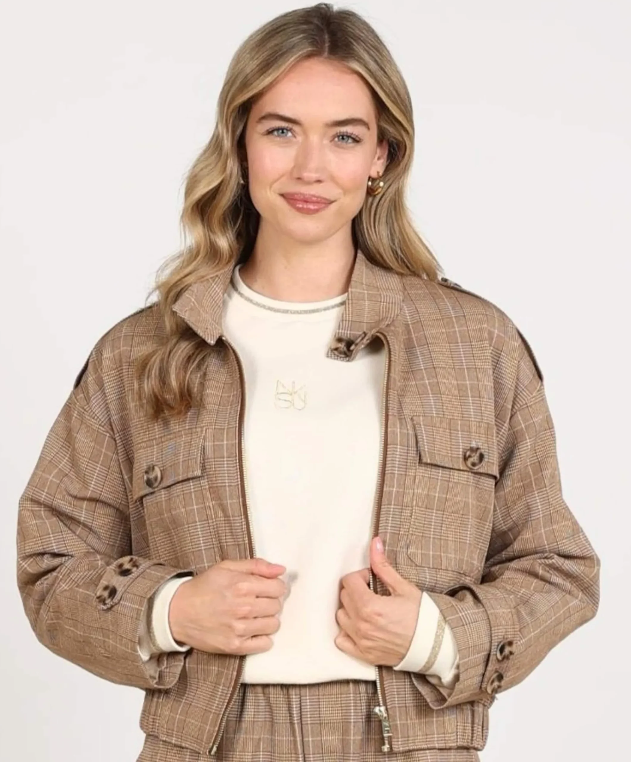 Dames jas beige