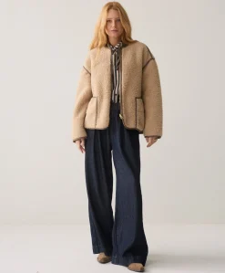 Dames jas beige