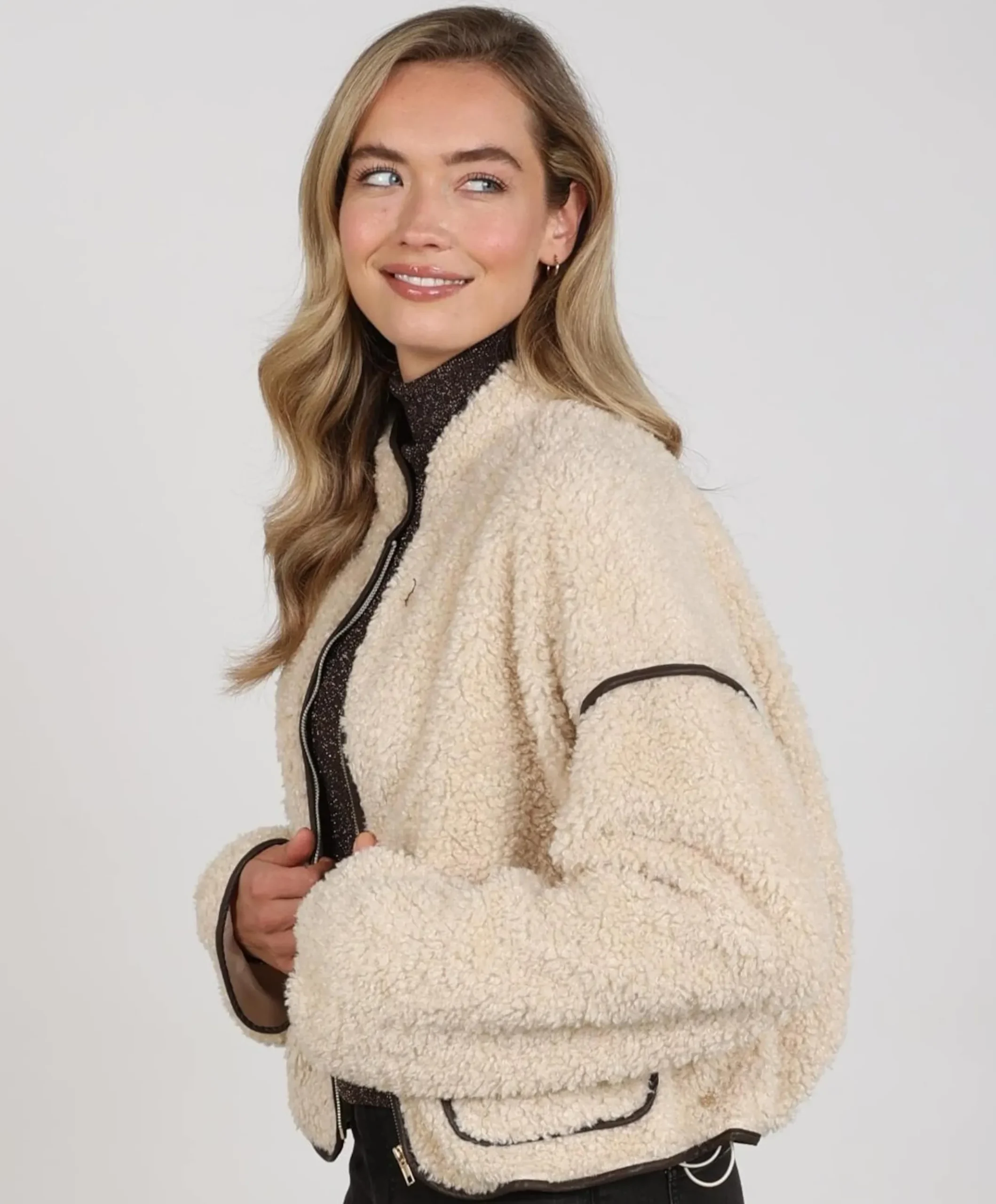 Dames jas beige