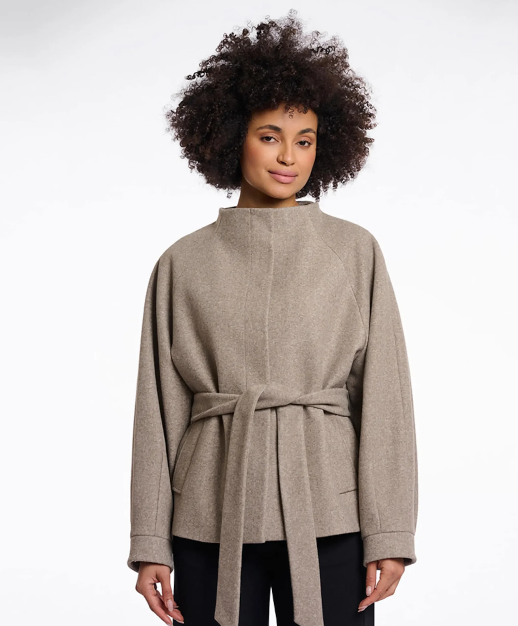 Dames jas beige