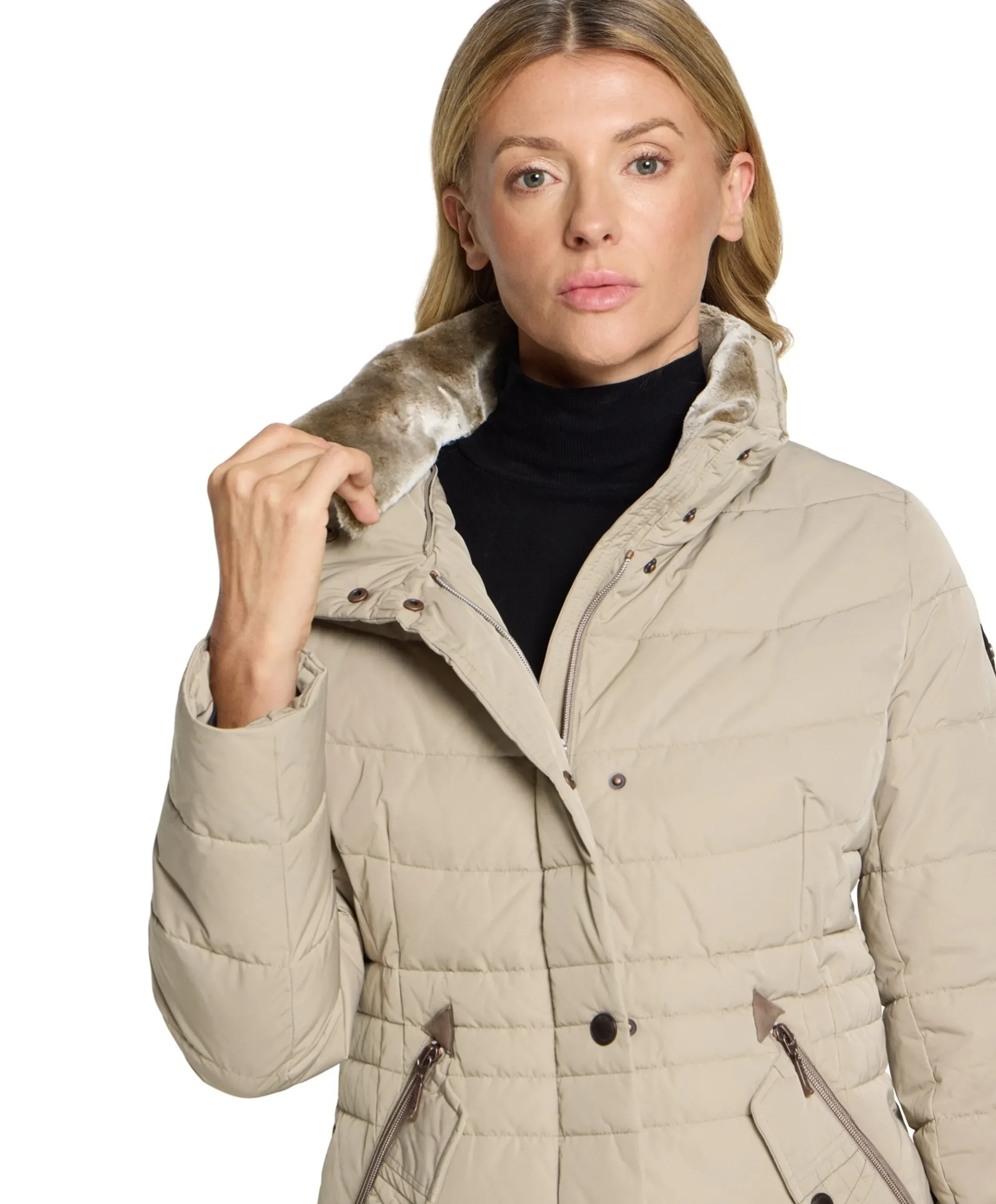 Dames jas beige