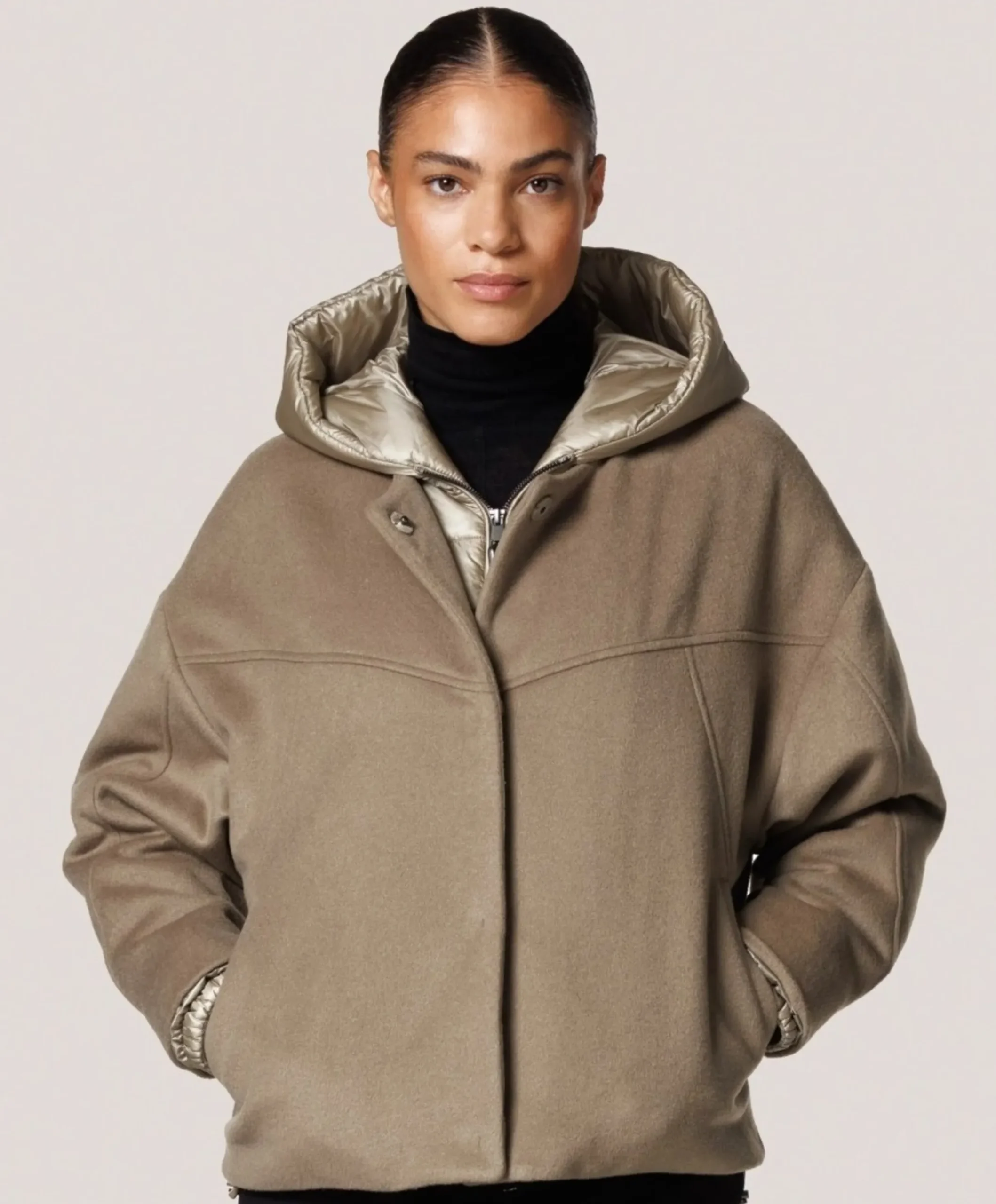 Dames jas beige