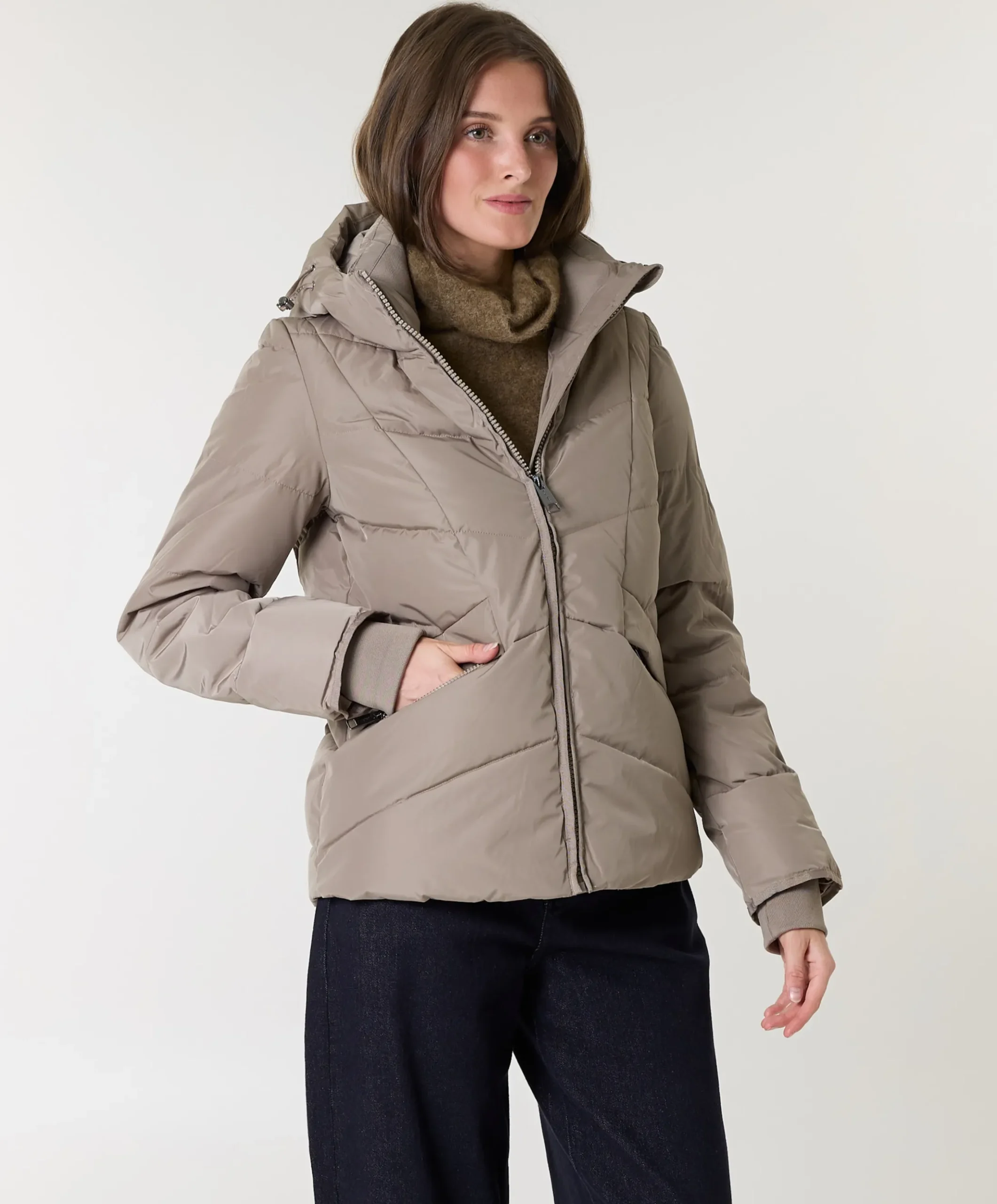Dames jas beige