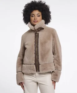 Dames jas beige