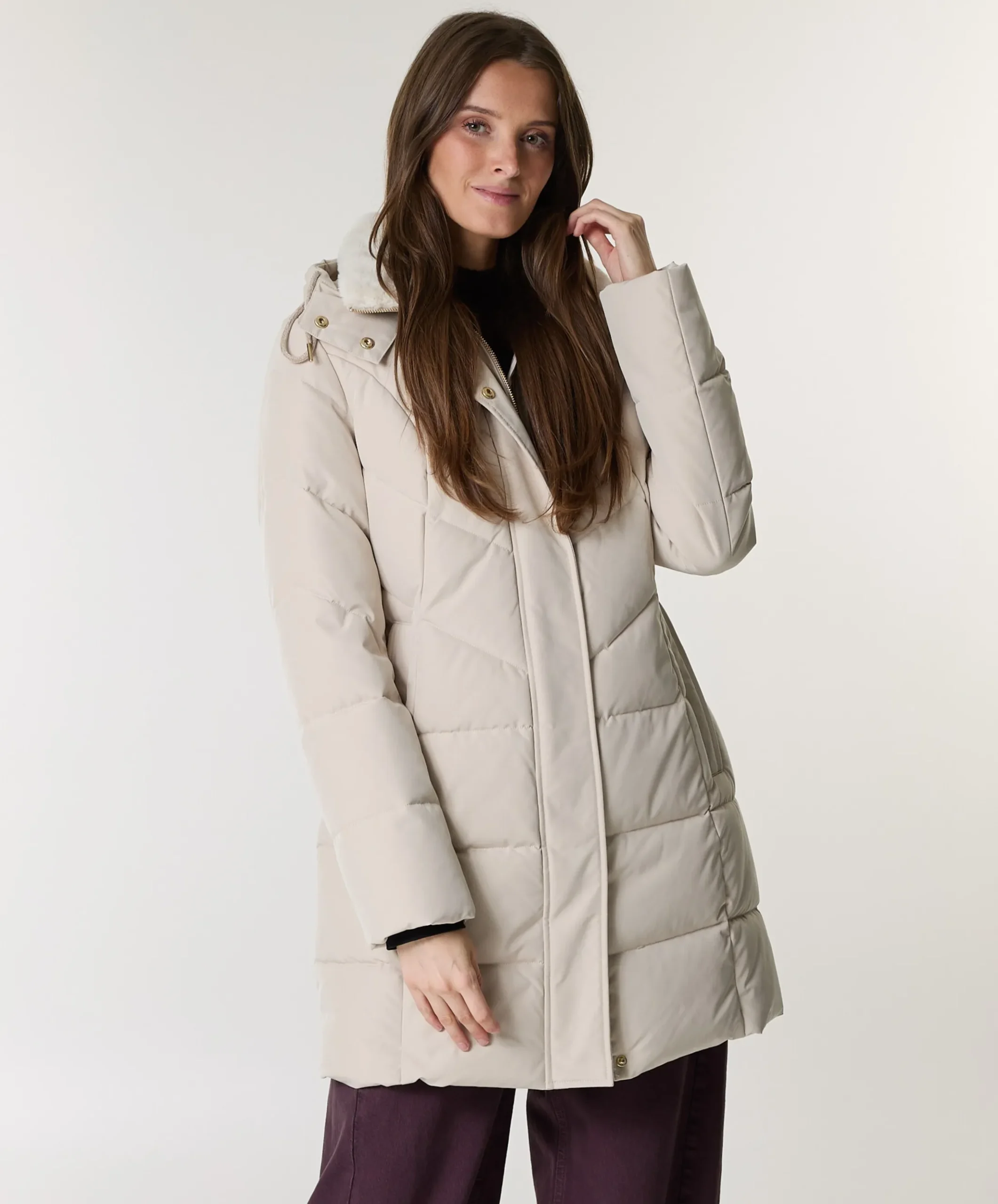 Dames jas beige
