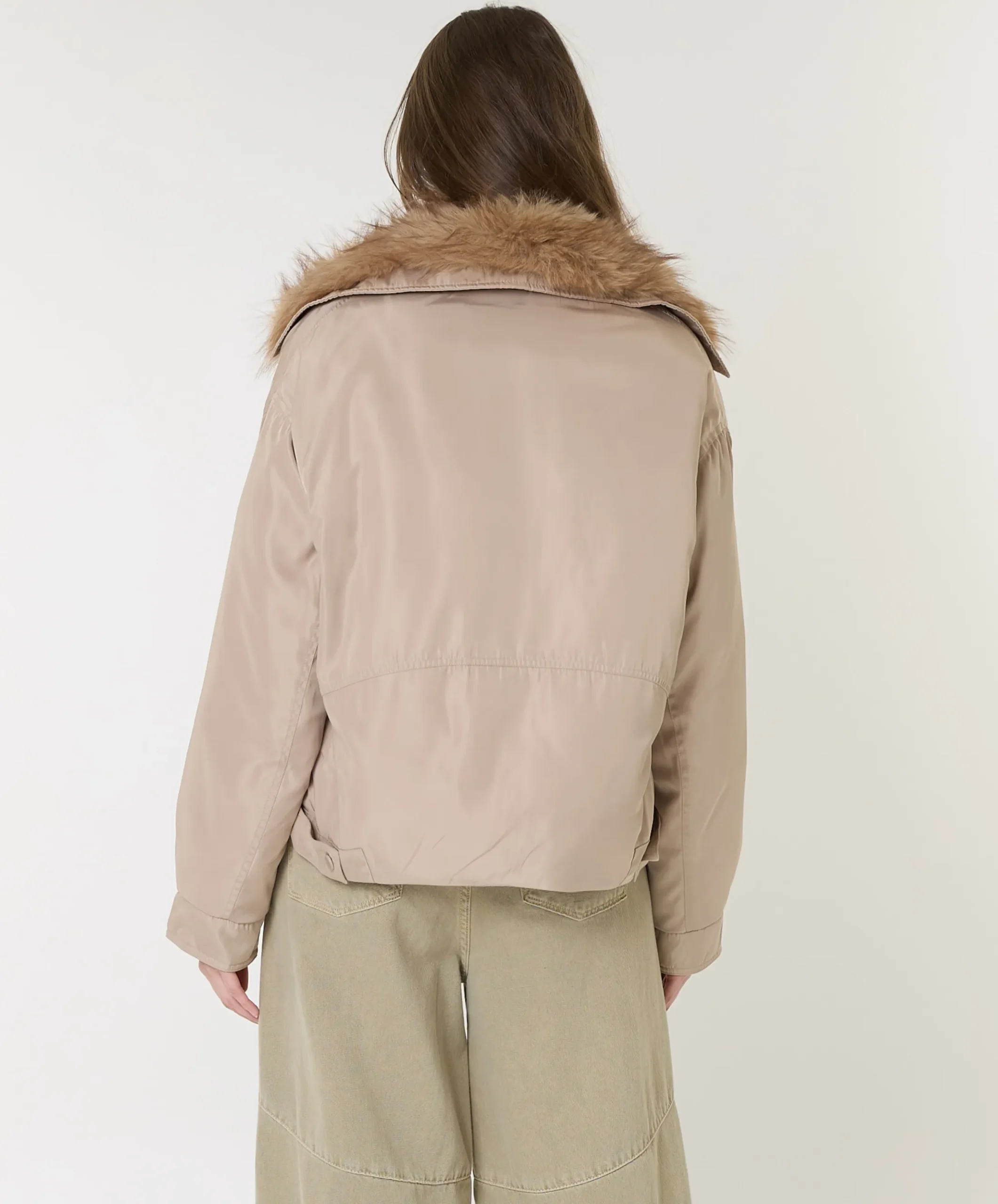 Dames jas beige