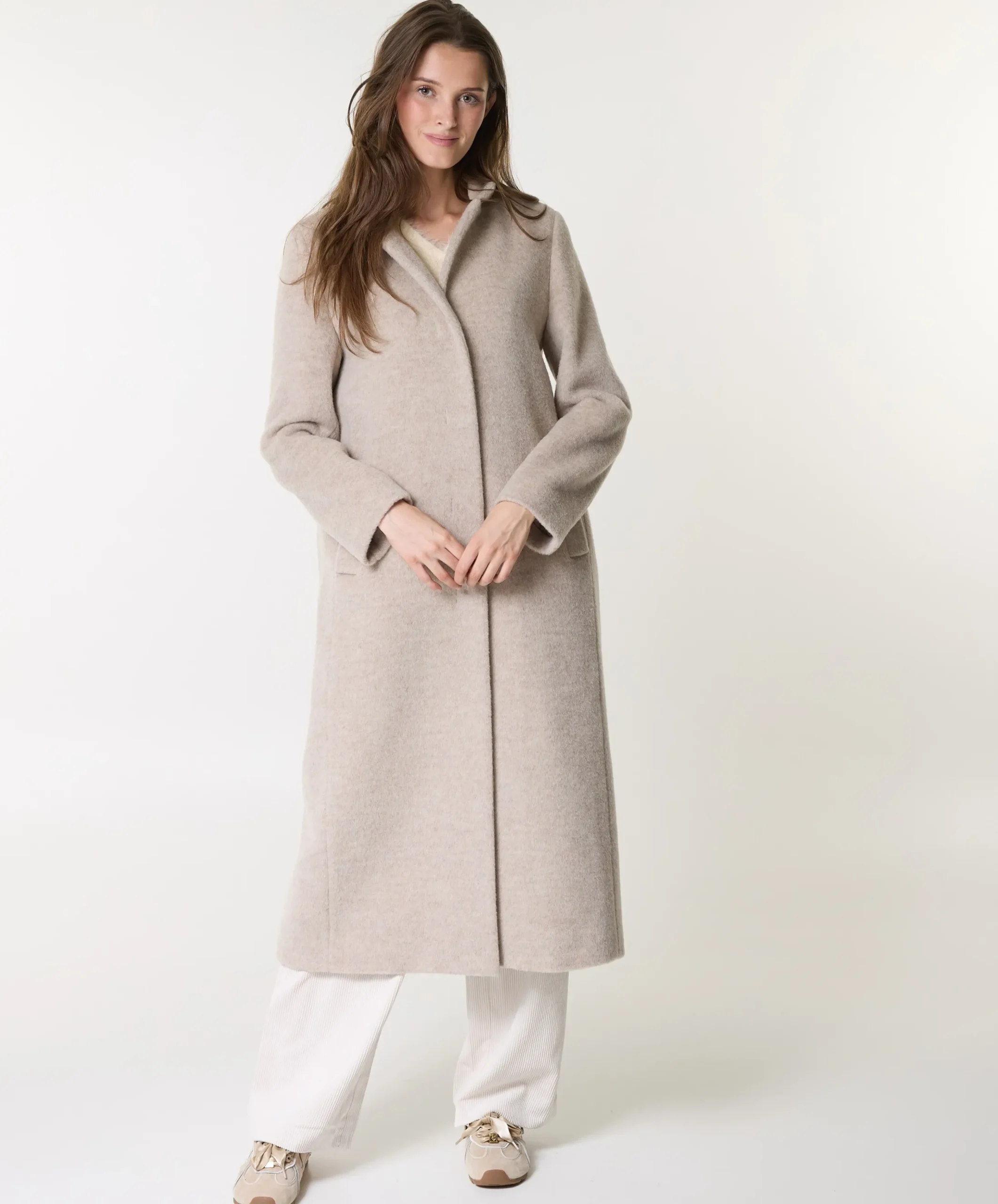 Dames jas beige