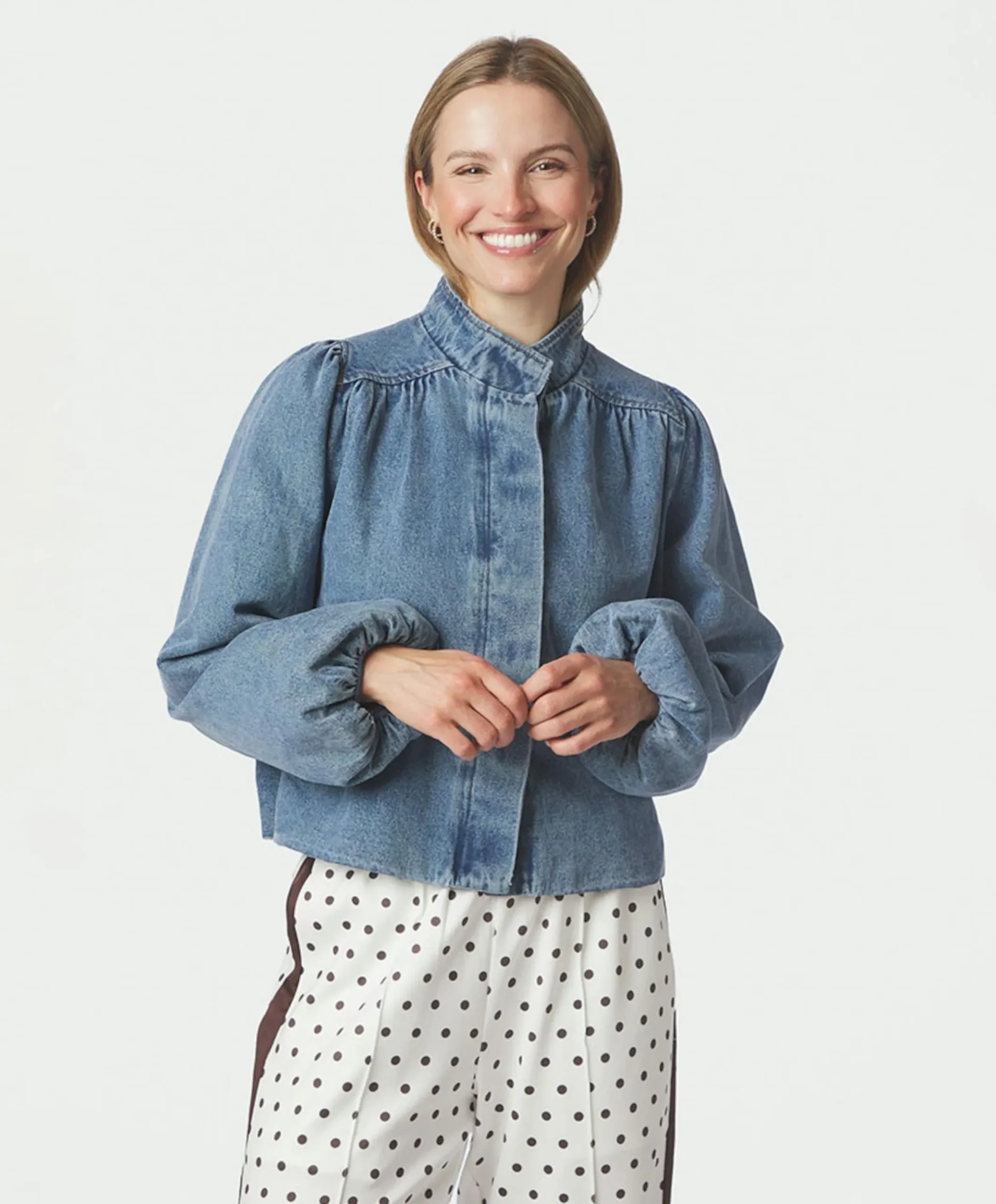 Dames jas blauw