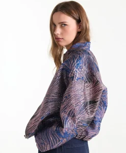 Dames jas blauw