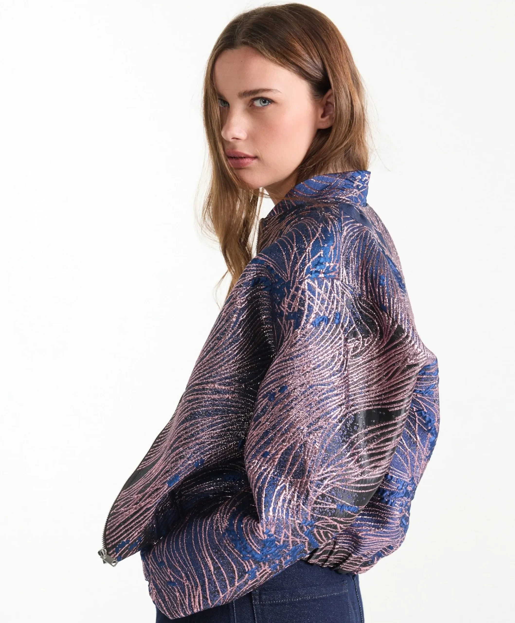 Dames jas blauw