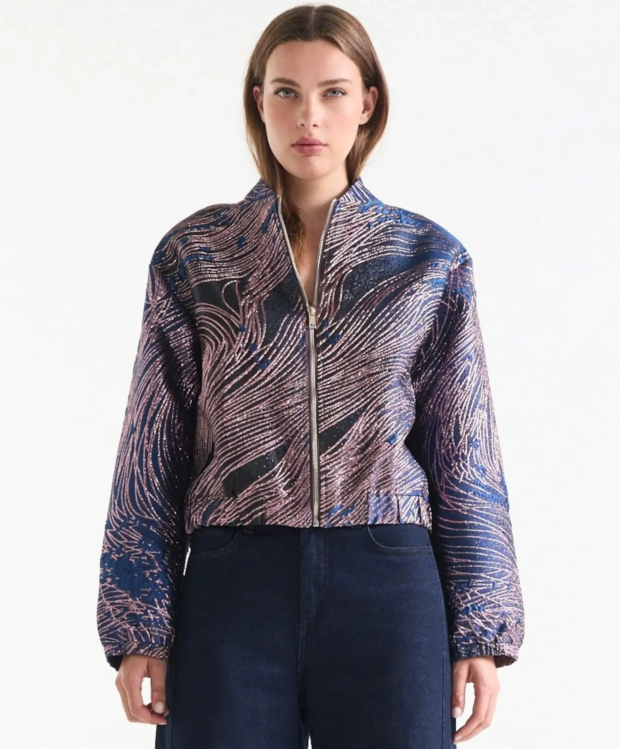 Dames jas blauw