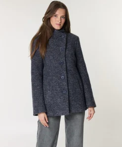 Dames jas blauw