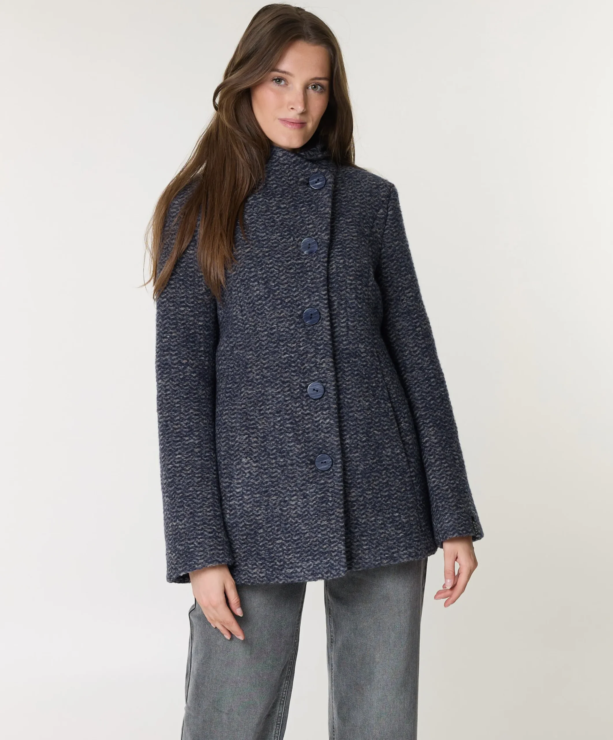 Dames jas blauw