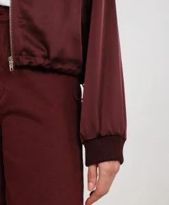 Dames jas bordeaux