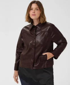 Dames jas bordeaux