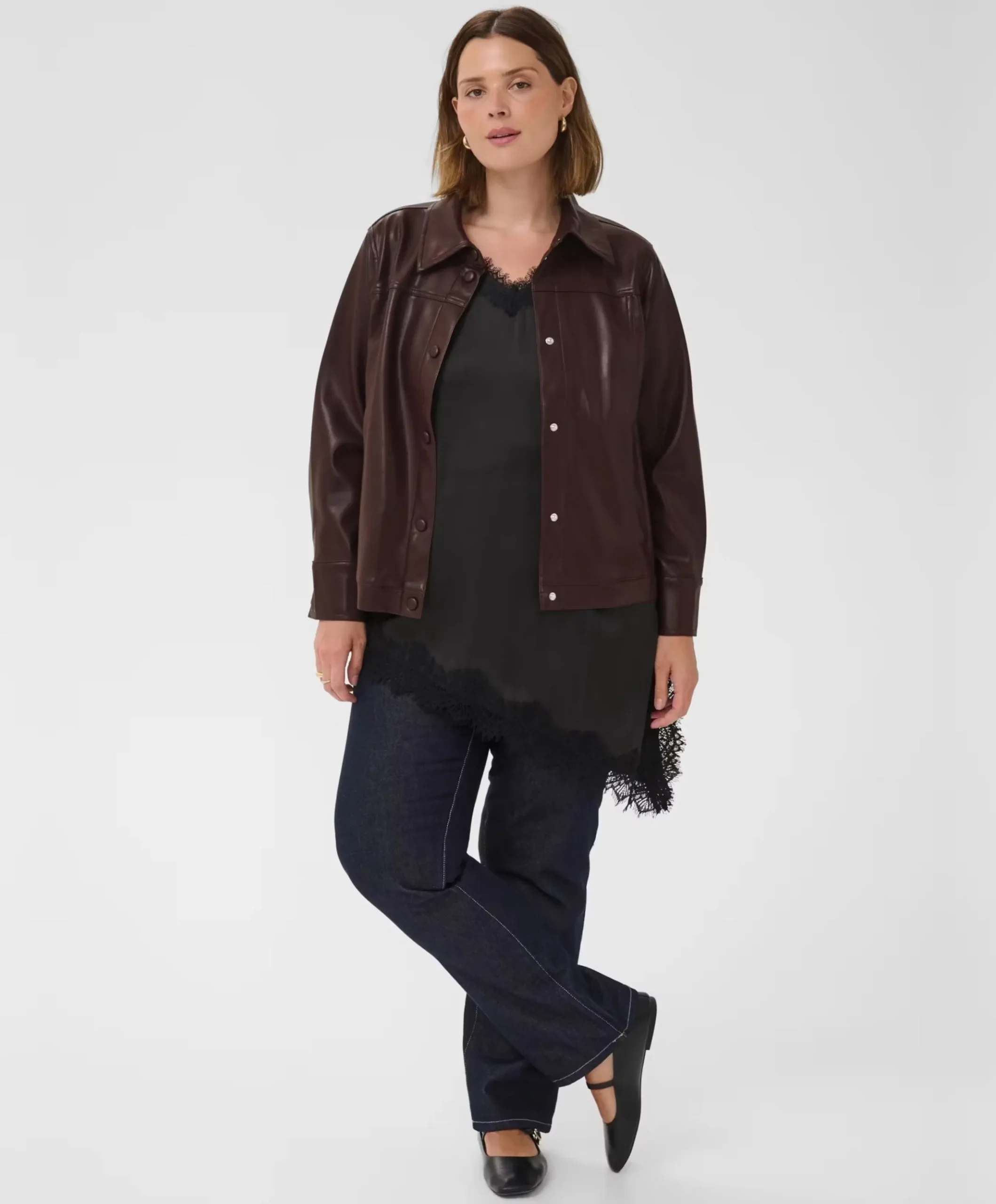 Dames jas bordeaux