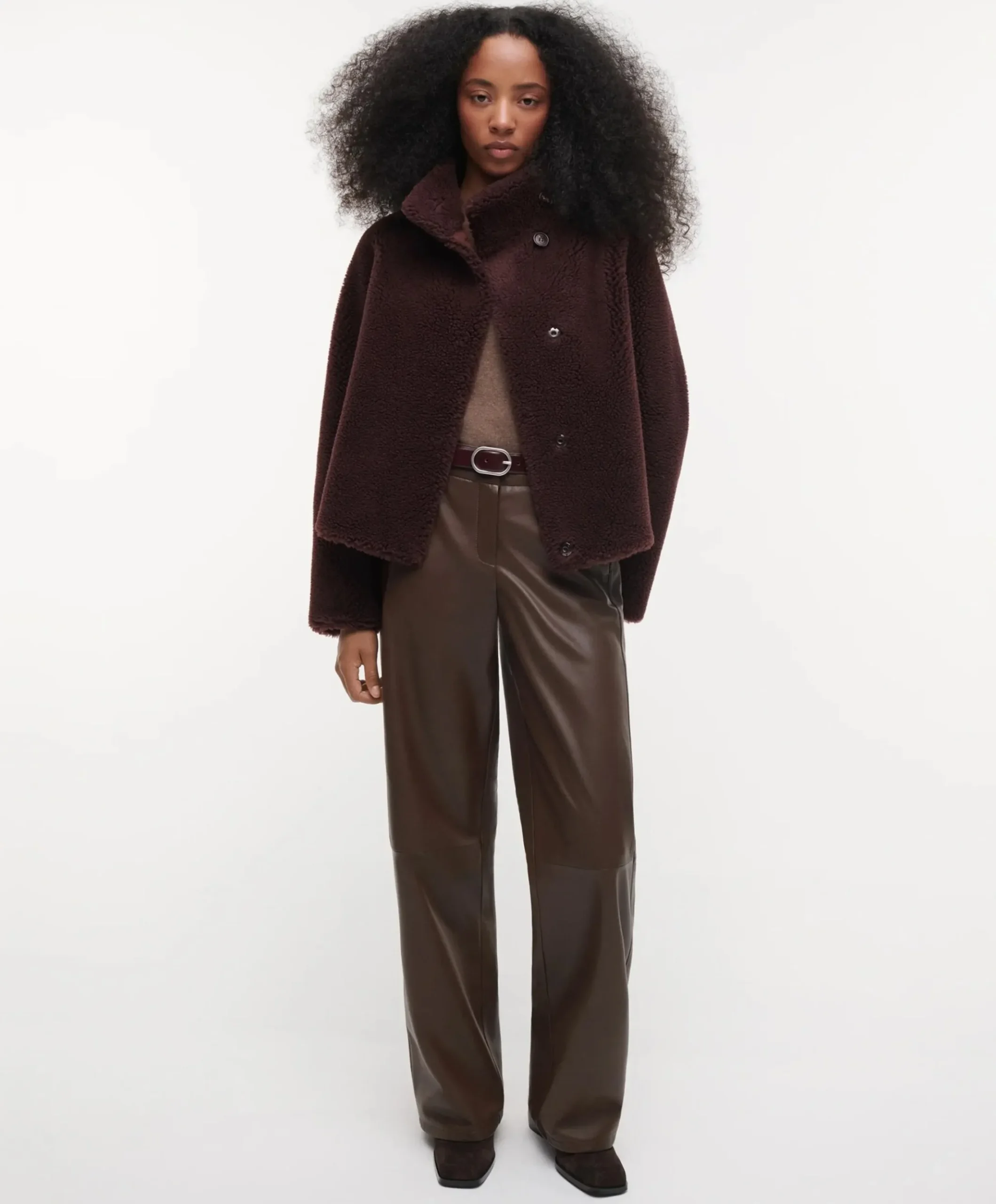 Dames jas bordeaux