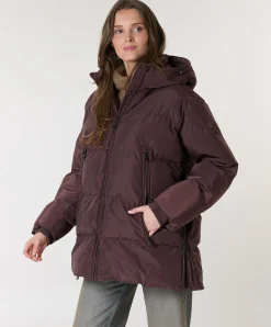 Dames jas bordeaux