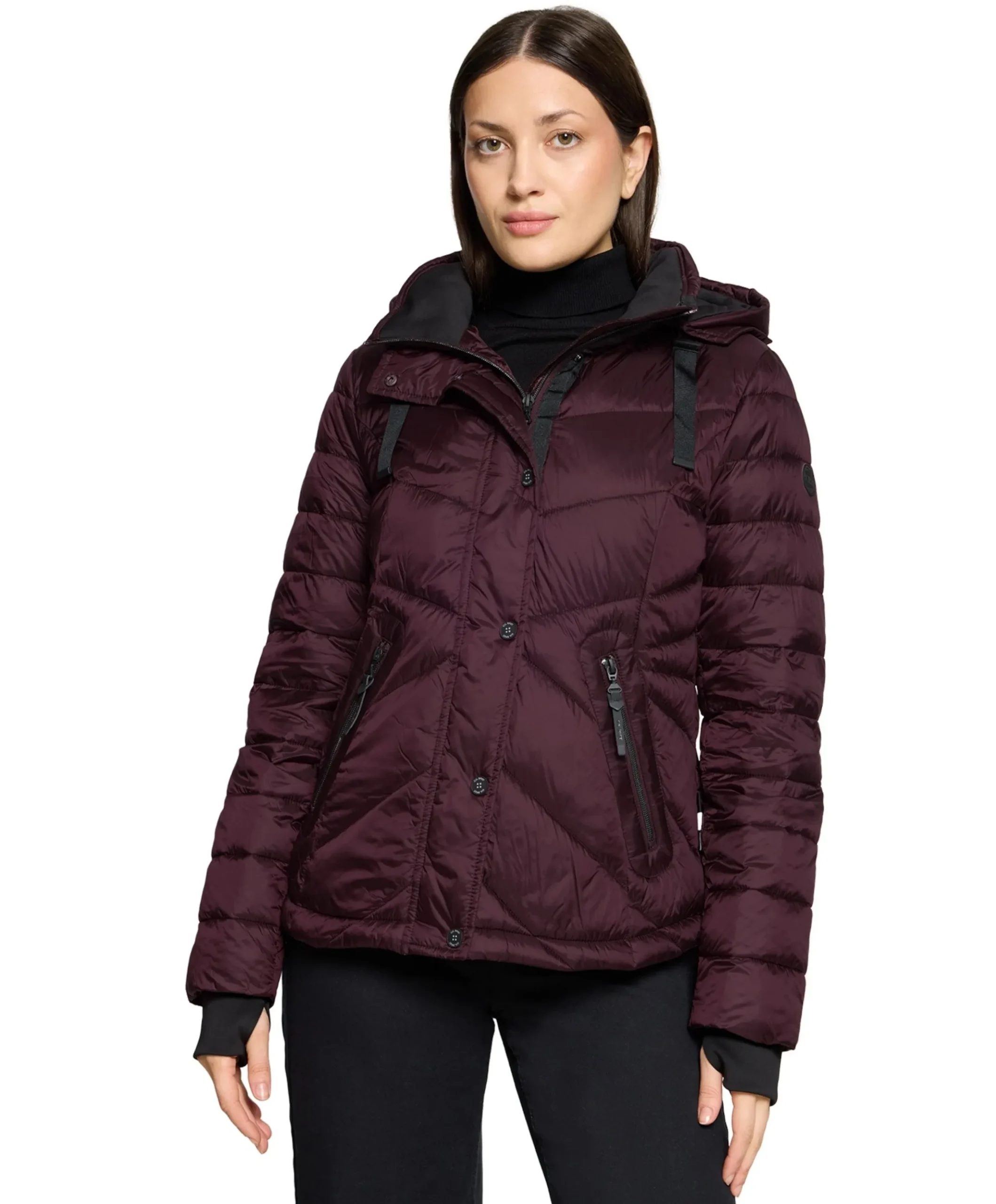 Dames jas bordeaux