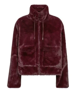 Dames jas bordeaux