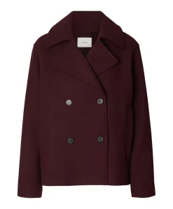 Dames jas bordeaux