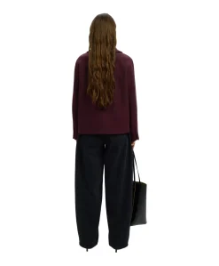Dames jas bordeaux