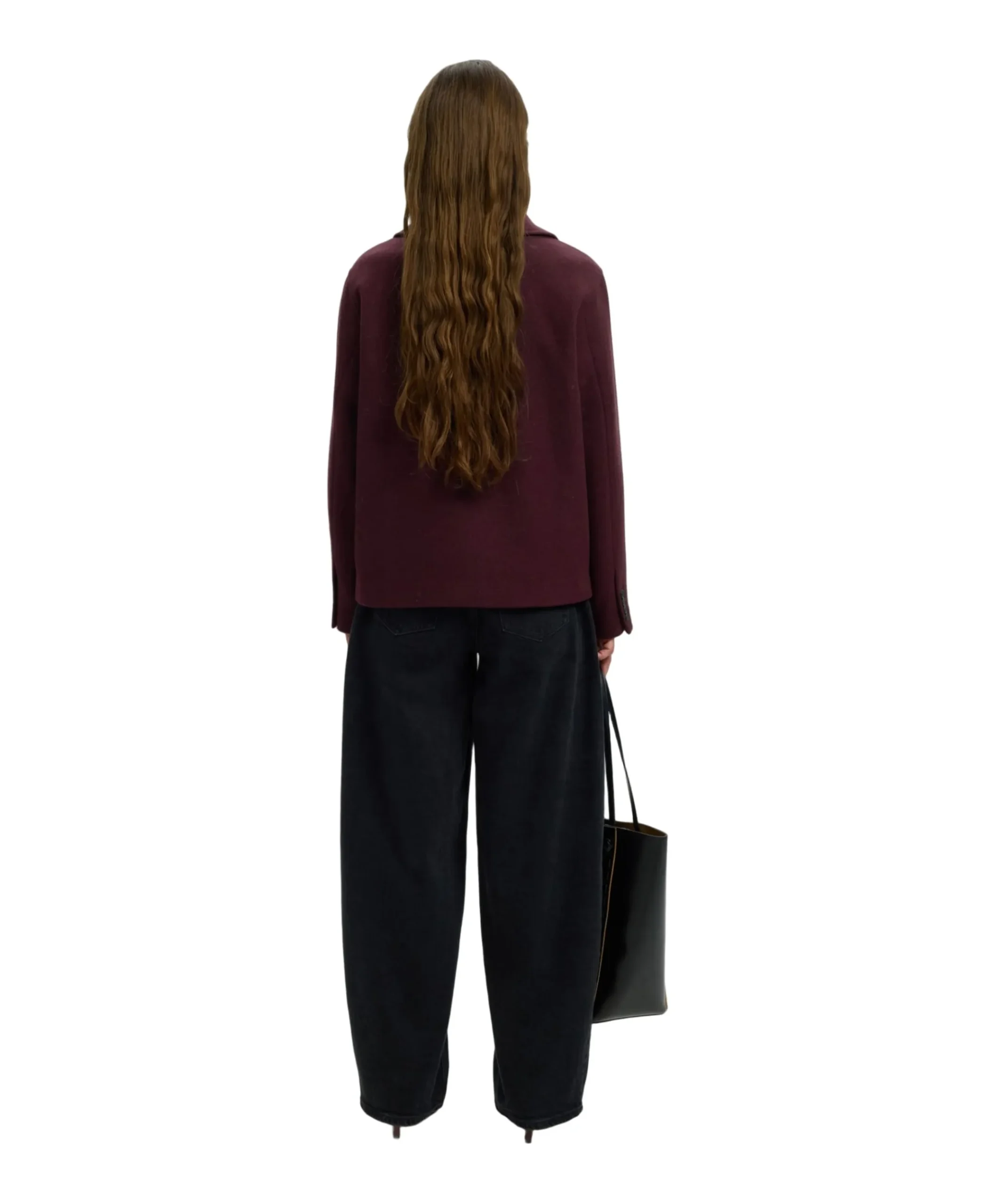Dames jas bordeaux