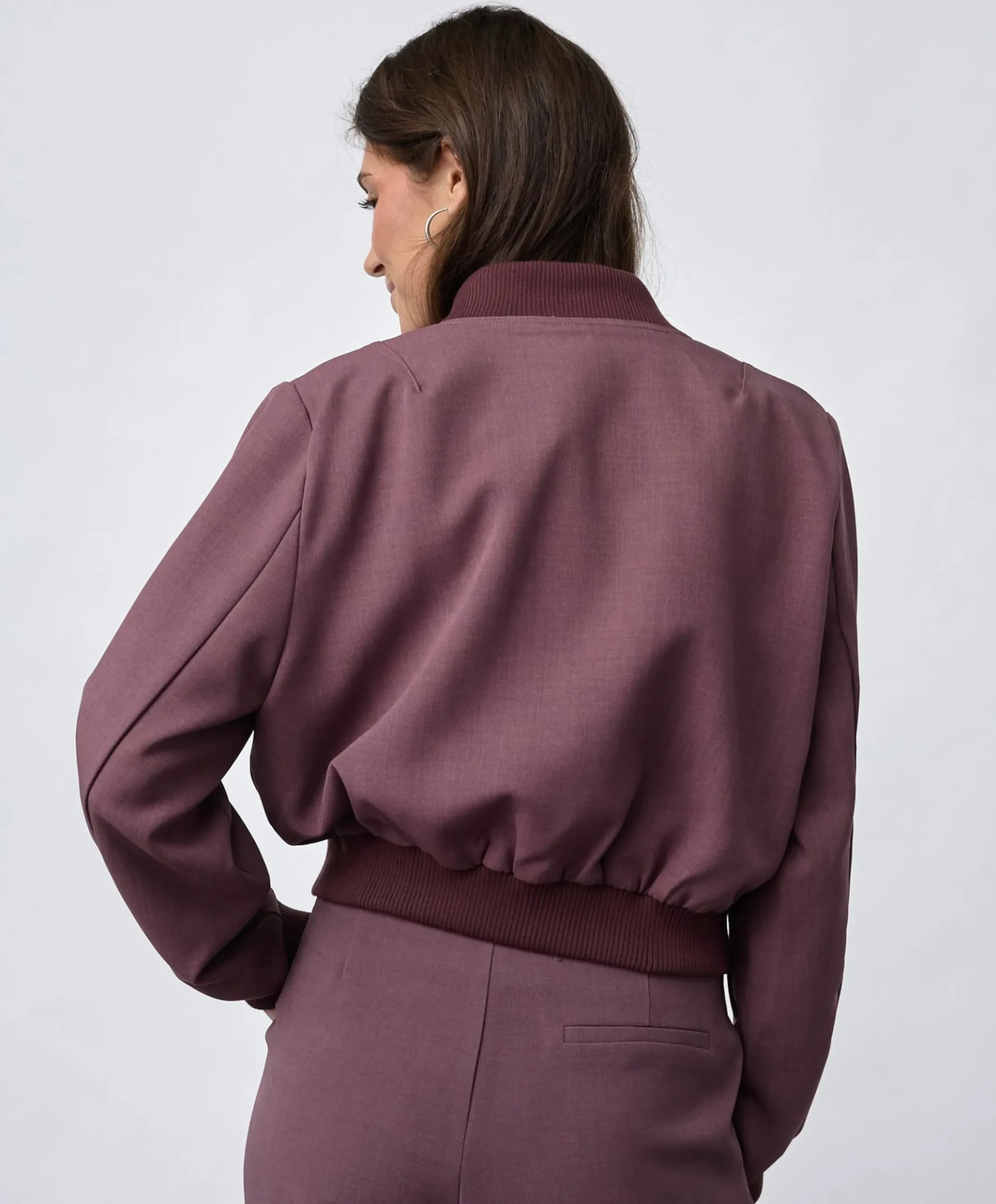 Dames jas bordeaux