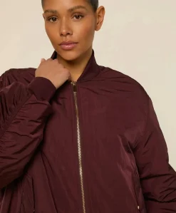 Dames jas bordeaux