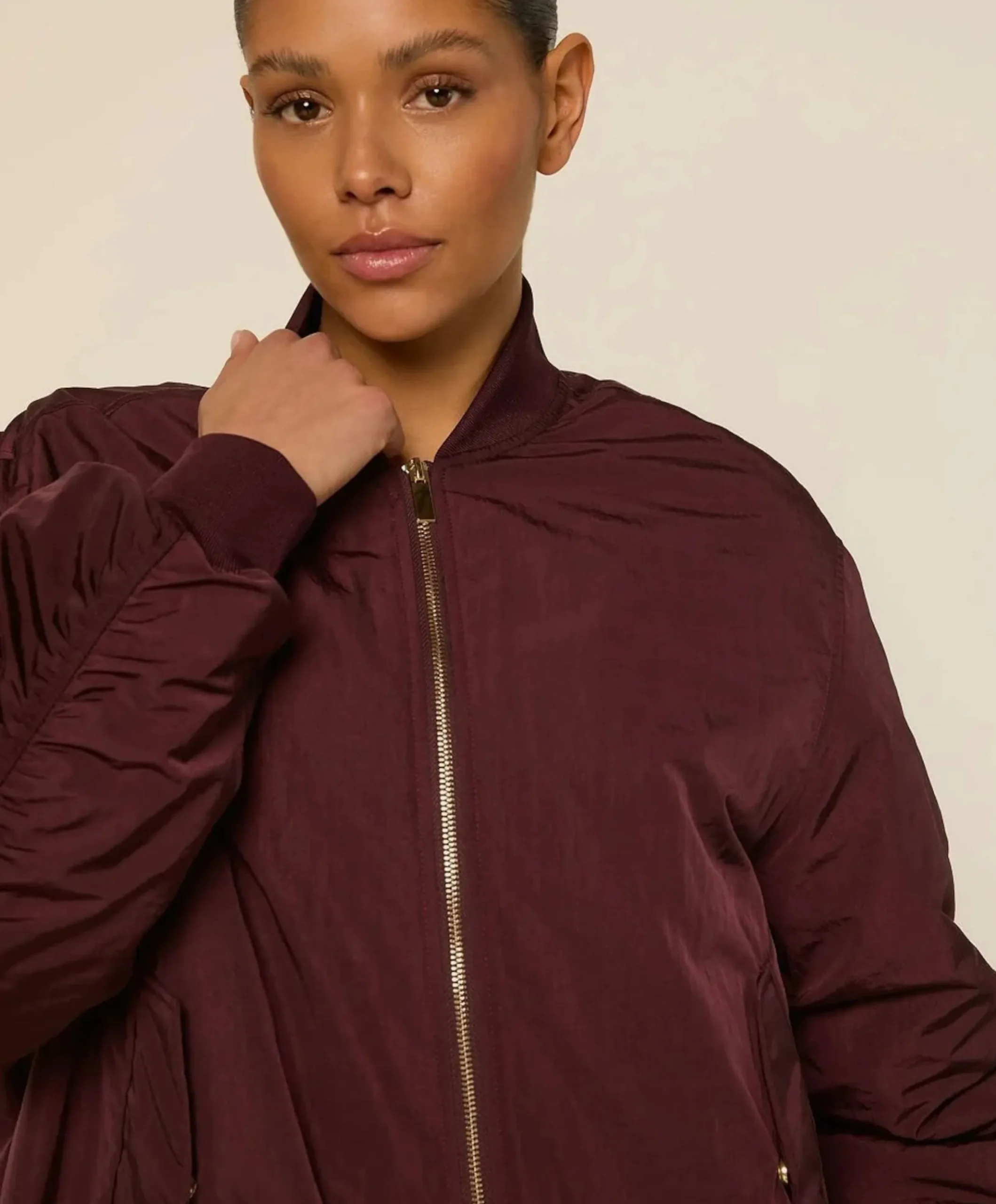 Dames jas bordeaux