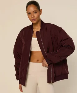 Dames jas bordeaux
