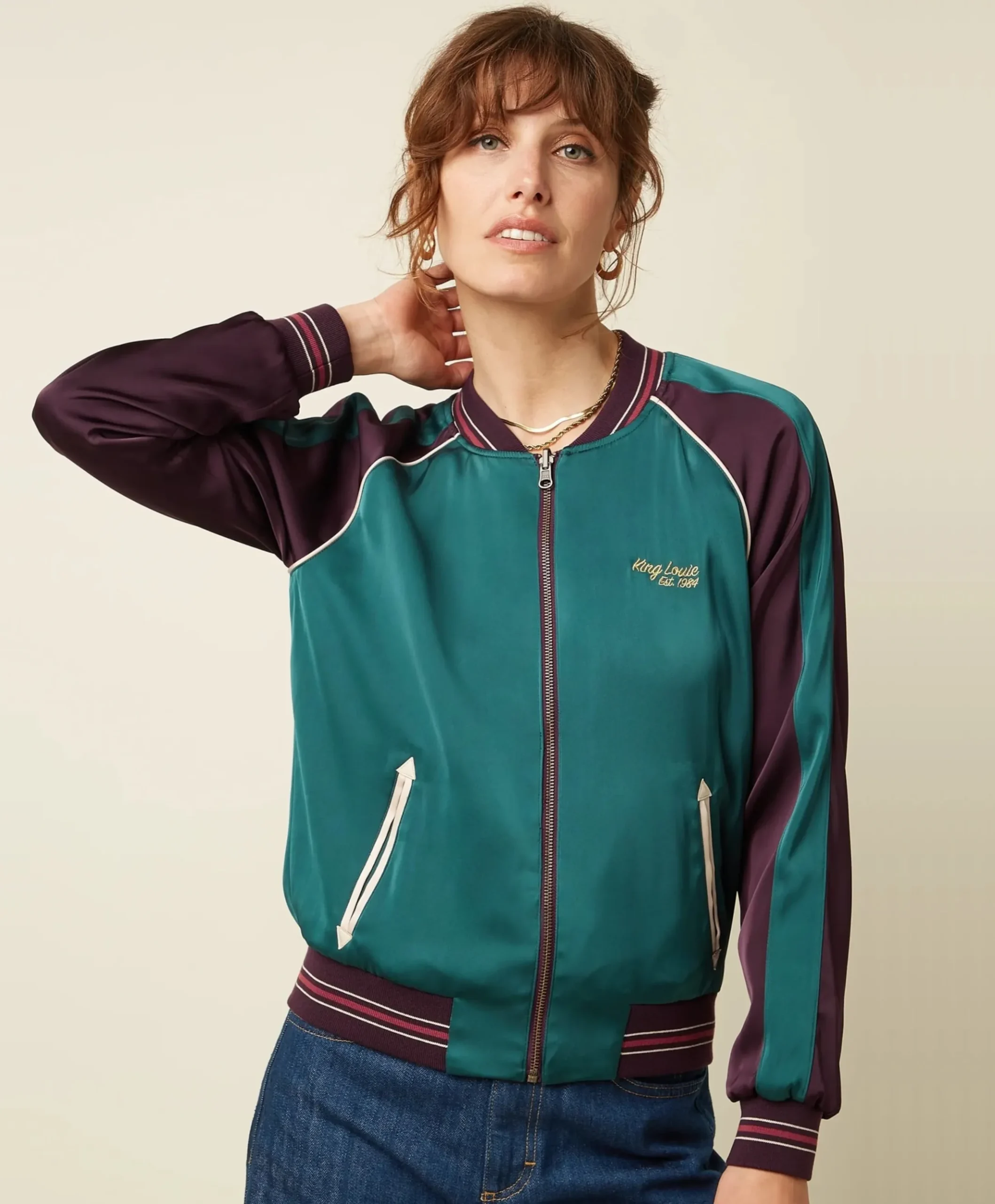 Dames jas bordeaux