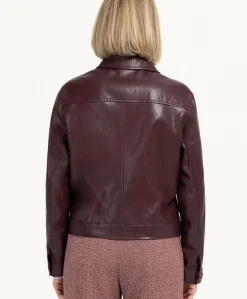 Dames jas bordeaux