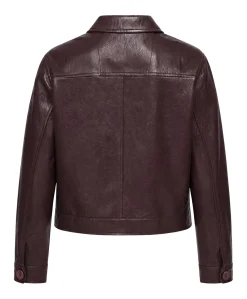 Dames jas bordeaux